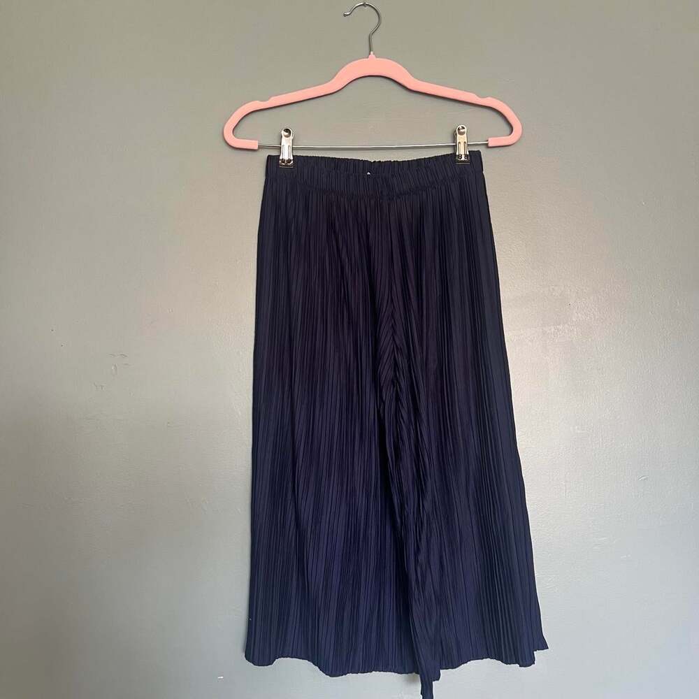 Zara Kids Girls' Navy and Blue Trousers